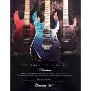 2017 Ibanez Premium RG 30th Anniversary Guitars photo vintage print ad